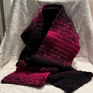 Elegant Pink and Black Women's Scarf